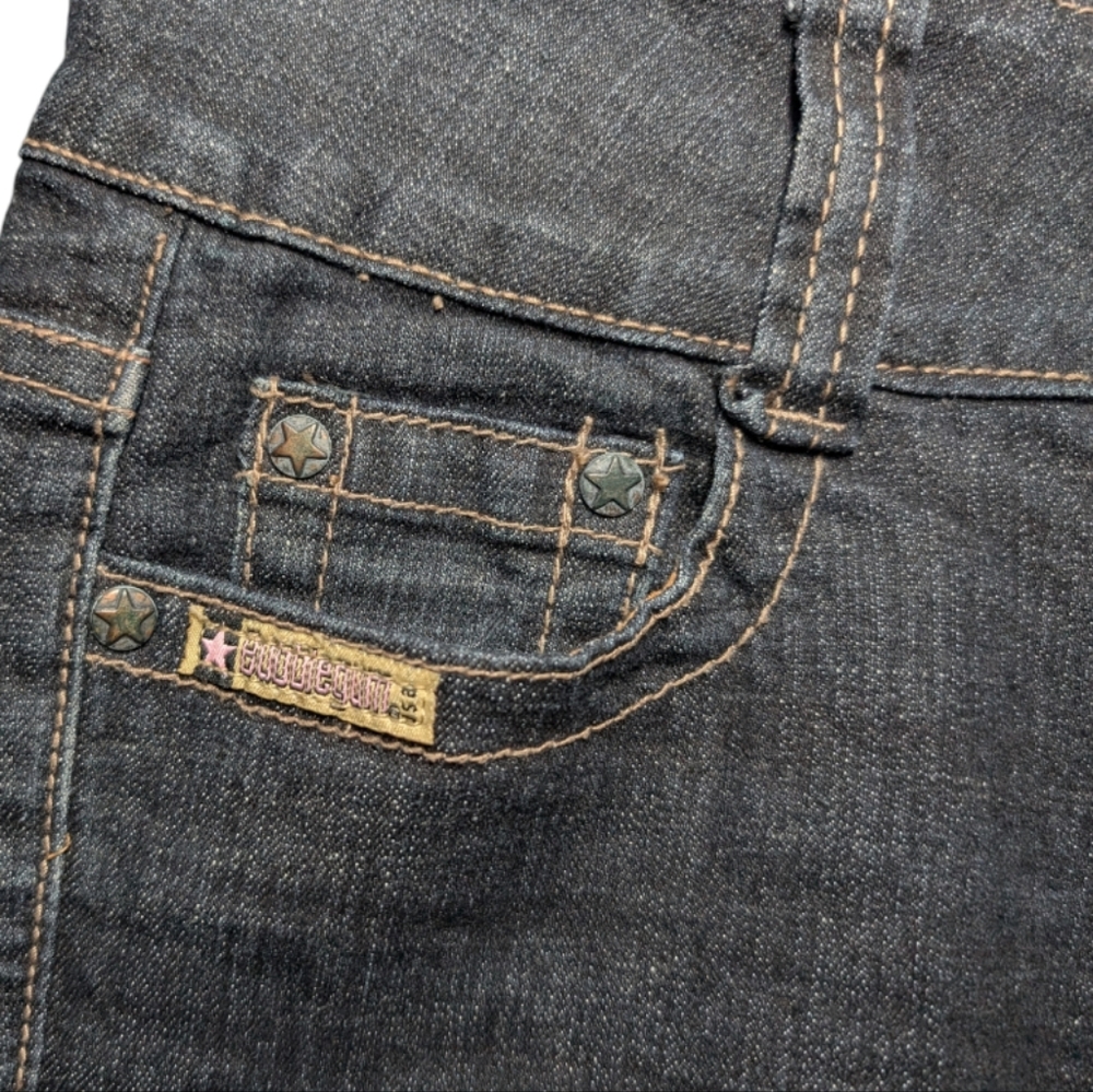 Bubblegum USA Dark Wash Low Rise Jeans Juniors 5 🌟 - Picture 5 of 12
